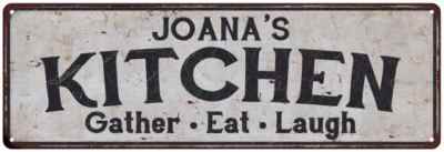JOANA's Kitchen Personalized Rustic Chic Decor Gift  Sign 106180051345