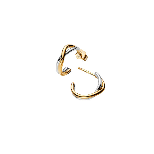 Pandora Essence Creolen Organisch Bicolorvergoldet 263880C00-image