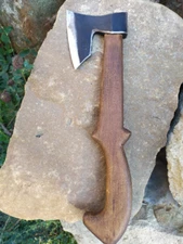 Handmade axe forged bearded viking bushcraft camping 