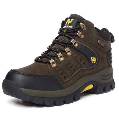 Outdoor Waterproof Trekking Hiking Boots Men Wear-resistant High Top Ankle Boots