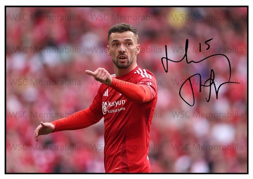 11346. Harry Toffolo Signed Pictures (A4 Prints) Forest Huddersfield Lincoln etc
