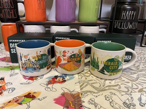 Juego de 3 tazas Universal Studios Starbucks 2024 serie Wicked Discovery. - Imagen 4 de 10