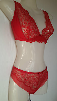 Ensemble Lingerie Triumph Splendid Essence - Soutien-gorge 36B & String Taille 12 - Neuf Avec étiquettes