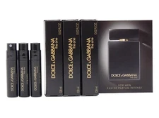 D&G DOLCE & GABBANA THE ONE FOR MEN EDP INTENSE .8ml .02oz x 3 COLOGNE SAMPLES