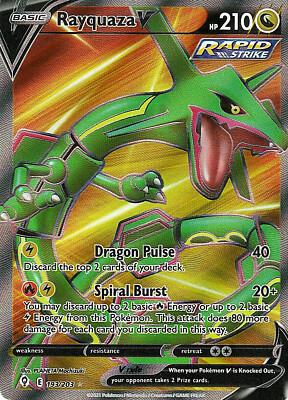 Pokemon Rayquaza V 193/203 Evolving Skies HOLO NM/M