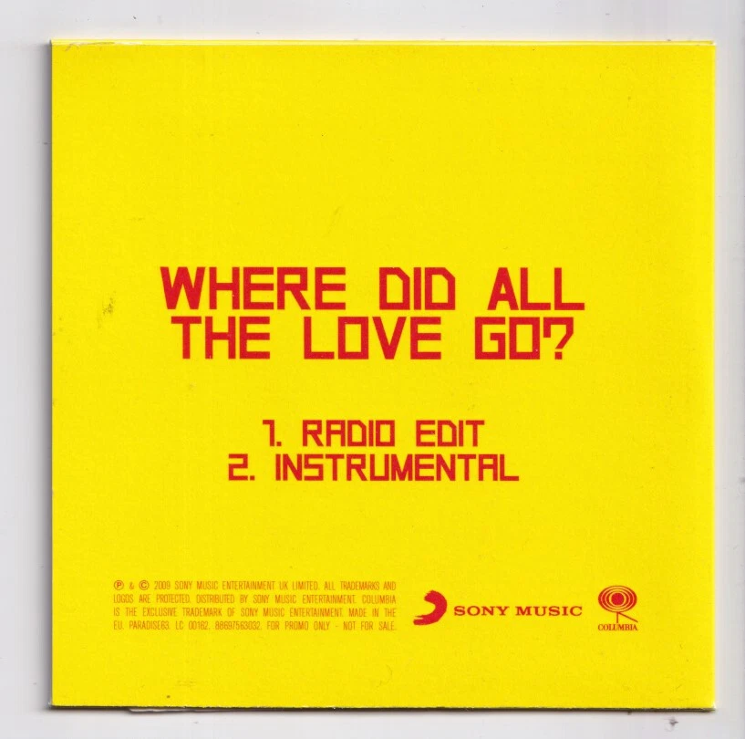 (LI573) Kasabian, Where Did All The Love Go? - 2009 DJ CD - Image 2 of 2