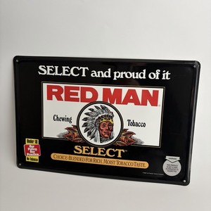 Red Man Chewing Tobacco Sign
