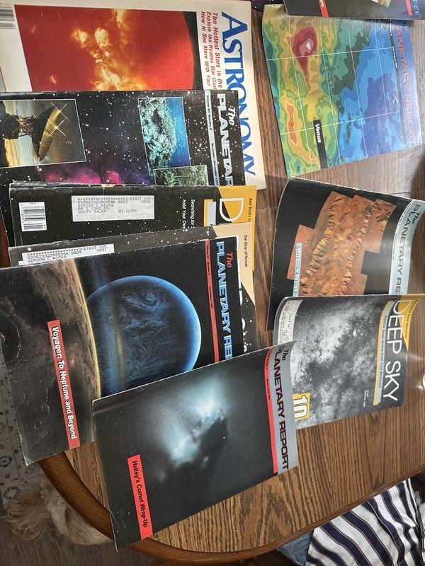 Vintage 1980s-1990s Astronomy Magazine Lot - Planetary Report Deep Sky 20+ Items