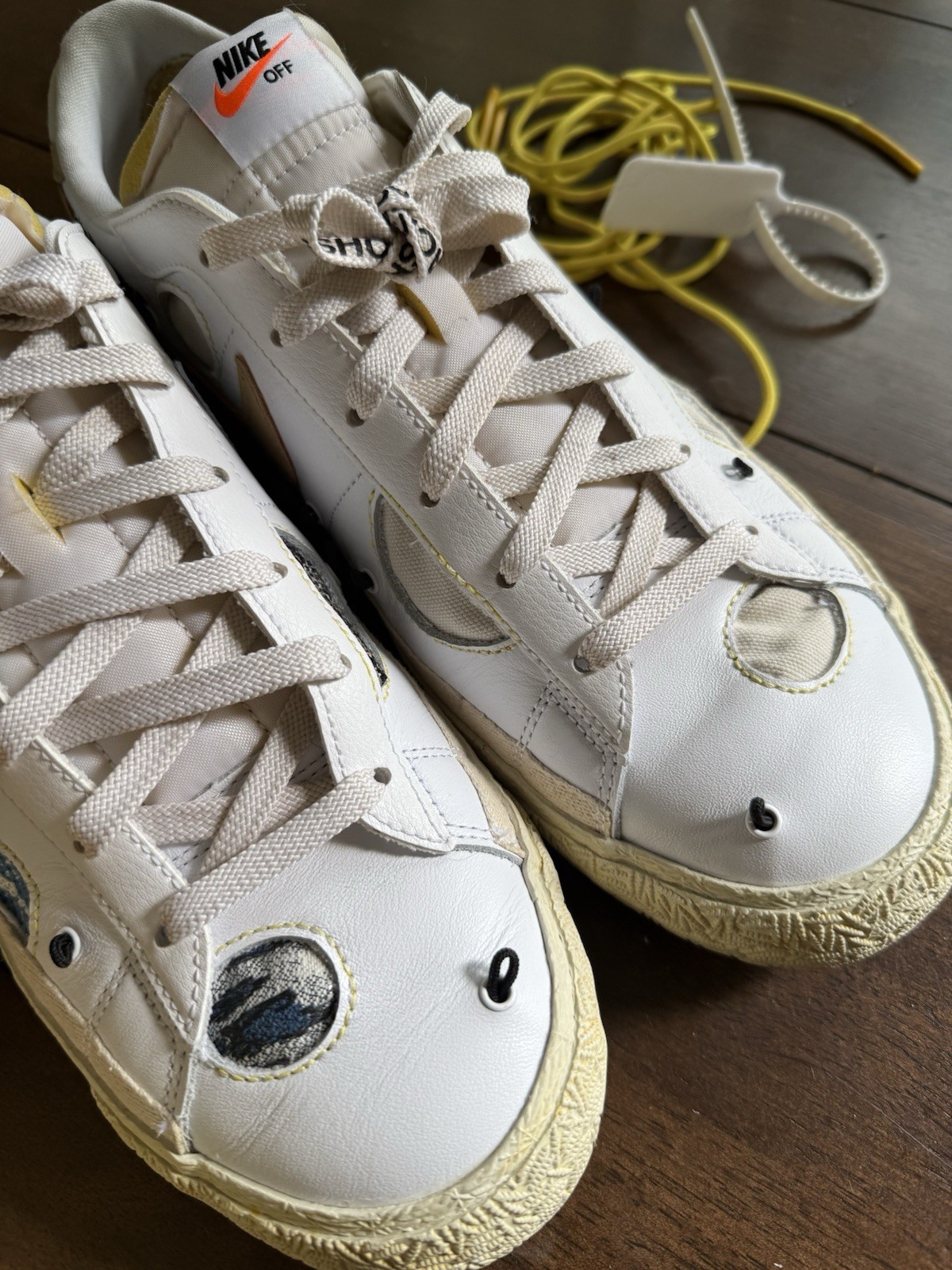 OFF WHITE X NIKE Blazer basso Nike x Off White taglia 13