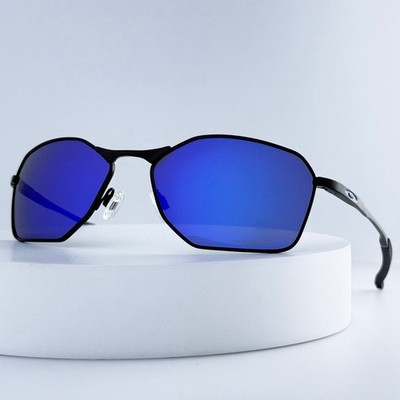 Oakley Savitar OO6047 Titanium Sunglasses Satin Black Prizm Sapphire