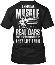 Muscle Car Racing- Drag Racing Us T-Shirt Made in the USA