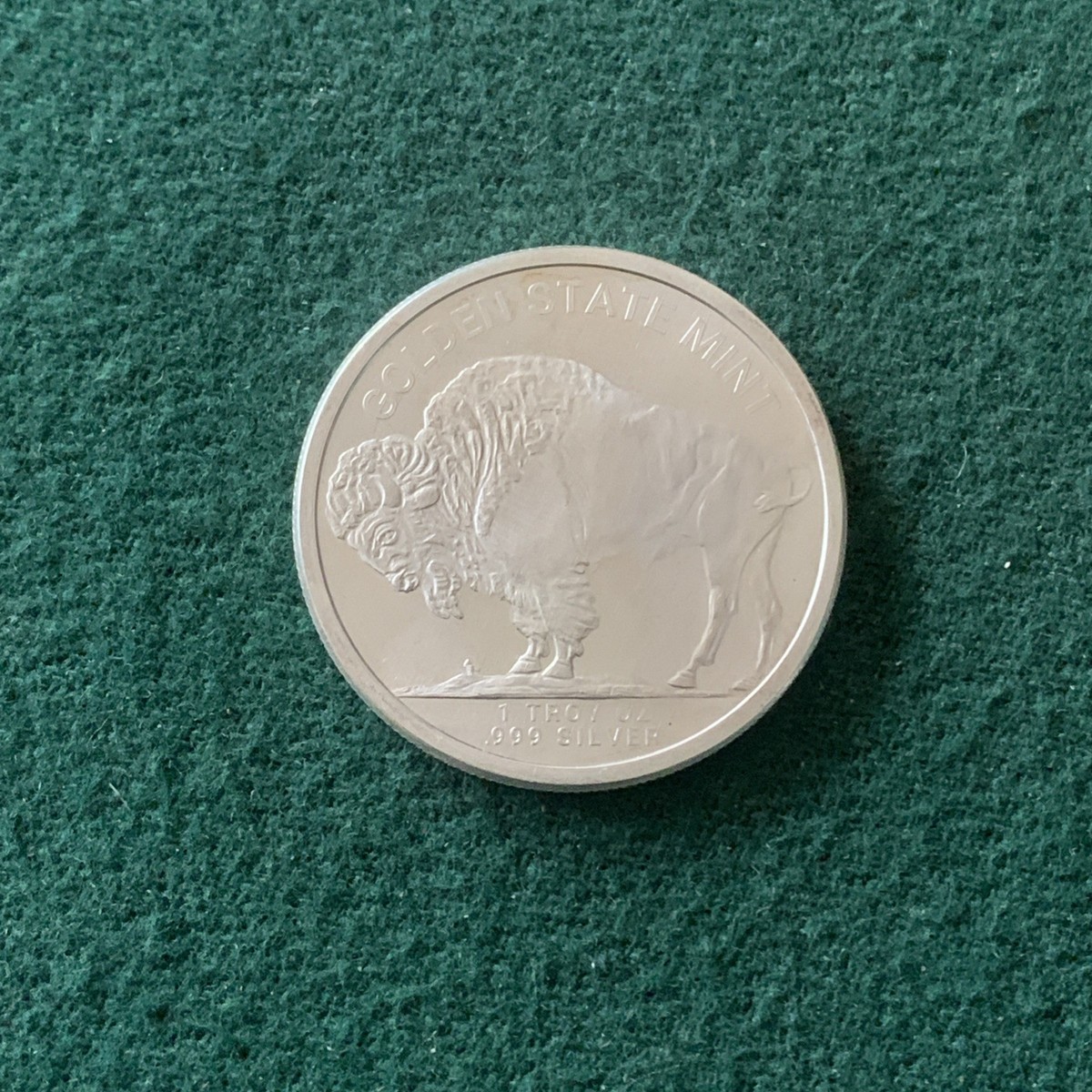 Buffalo Silver Round, 1 Troy Ounce .999 Fine Silver, Indian Head