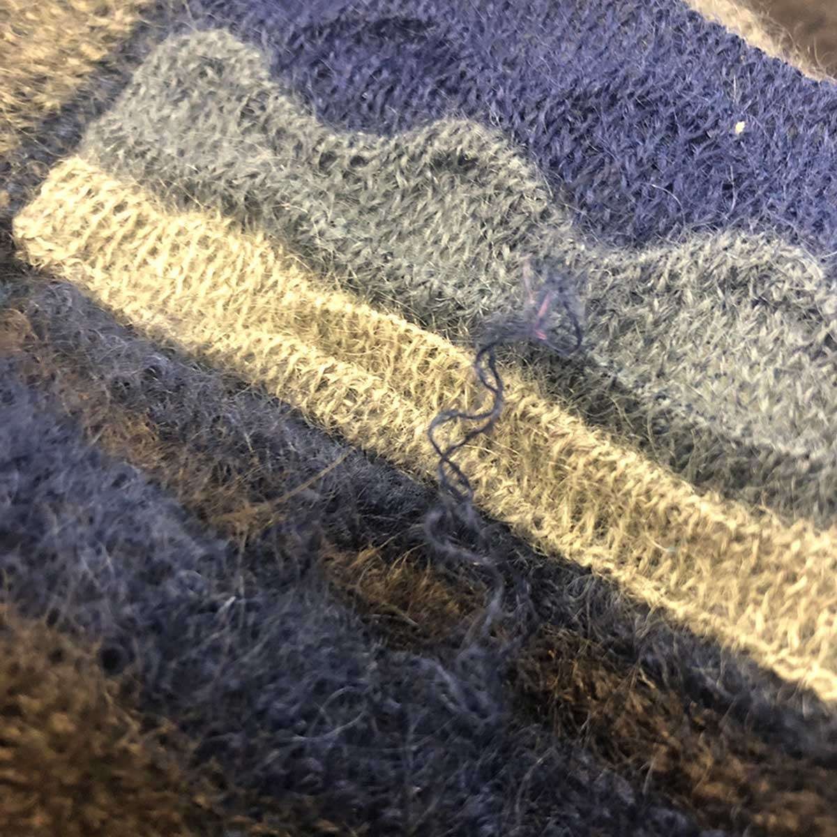 Missoni Mohair Blend Reversible Patchwork Knit Ve… - image 6