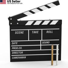 Movie Film Clapboard Hollywood Wooden-Clapper Board Directors Black