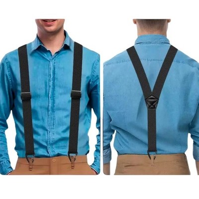 UK strapazierfähige elastische Hosenträger für Herren Hose Pants Hosenträger Riemen Arbeitsgürtel GB