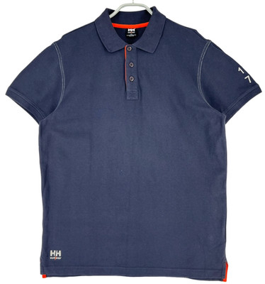 Helly Hansen Herren Poloshirt Mit Kragen Blau Baumwolle Größe L
