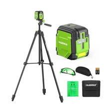 Laser Level with 60in Tripod, HUEPAR 98Ft Self Leveling Laser Level Green Lin...