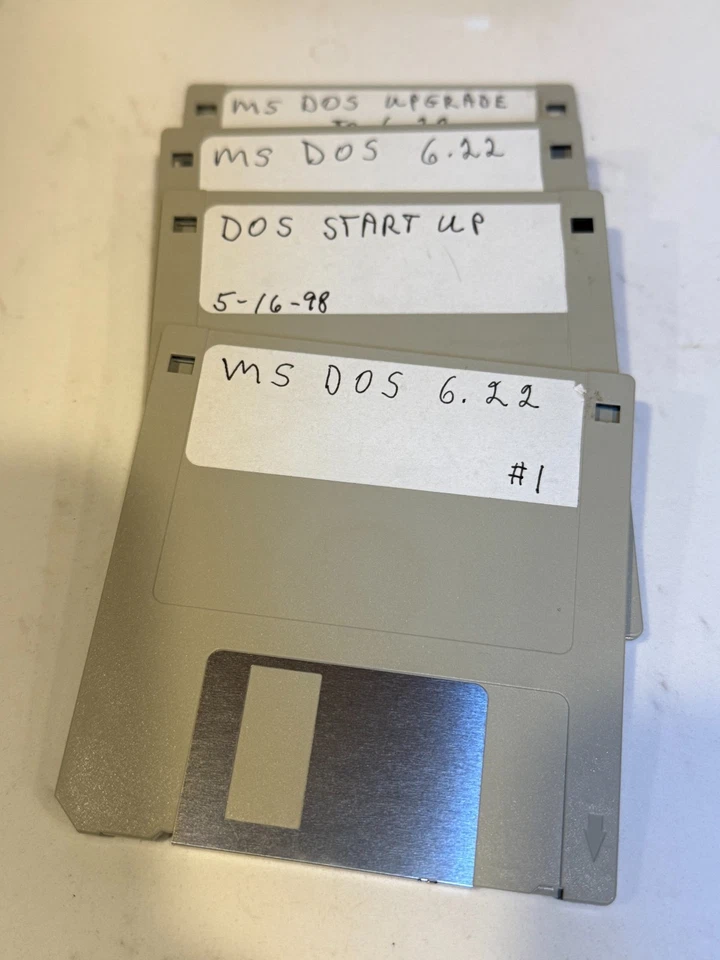 Vintage PC 3.5 Floppy Disk Software OS Programs 3 1/2 Inch DOS Windows - Image 4 of 4