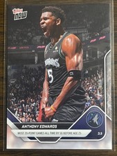 2025-26 Topps Now NBA #195 Anthony Edwards Minnesota Timberwolves