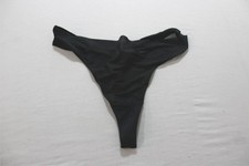 Skims Women's Fits Everbody 100 Cotton Lining Thong CN6 Onyx Size XL NWT