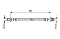 Bosch Bremsschlauch 1 987 481 564 FüR 124 Volvo V70 136 135 S80 3 2 XC70 VAN GDI