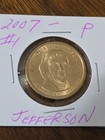 2007 P Thomas Jefferson Presidential Dollar #1 — photo 1