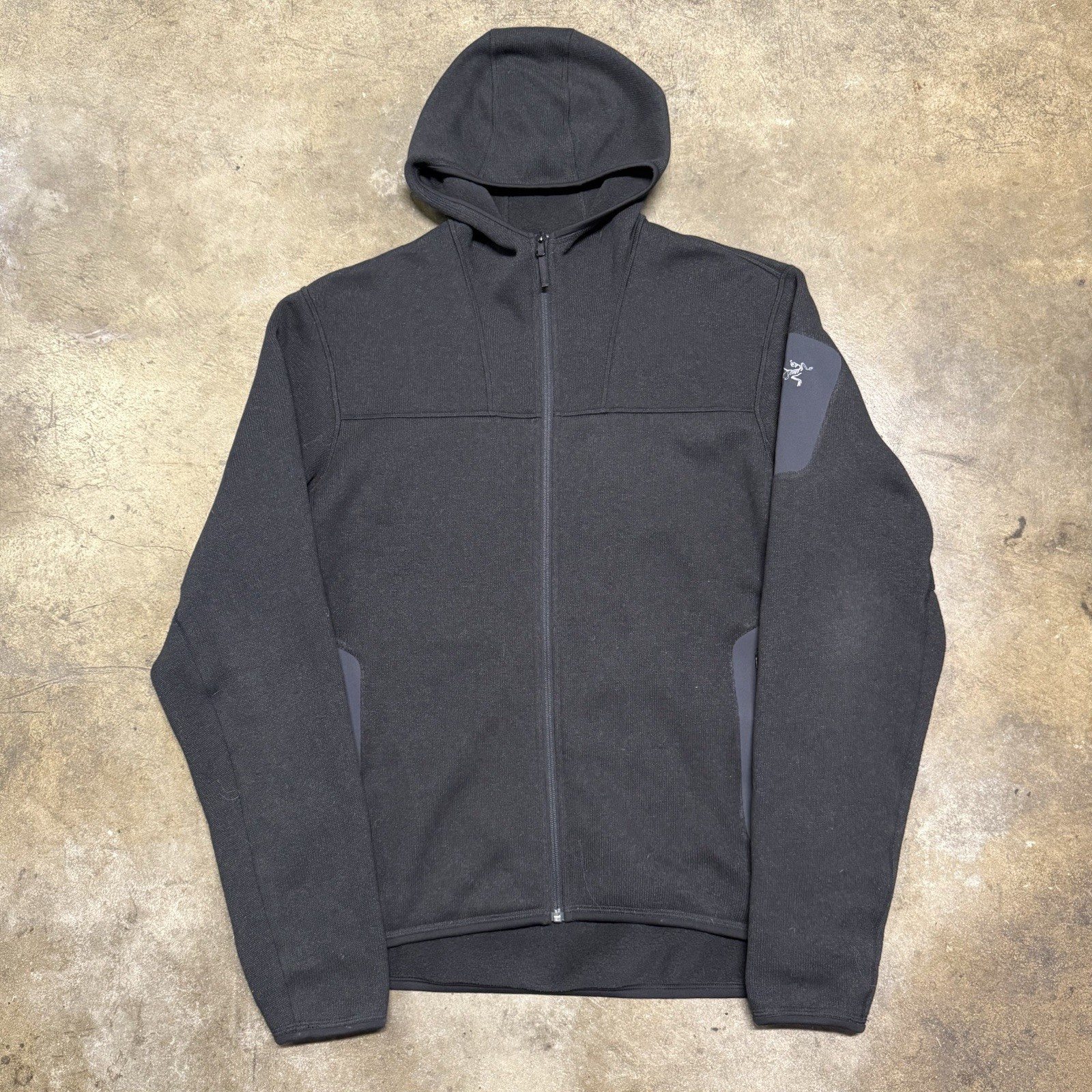 ARC'TERYX Arcteryx Giacca Uomo Covert Cappuccio Grigio Zip Escursionismo Capispalla Tg L