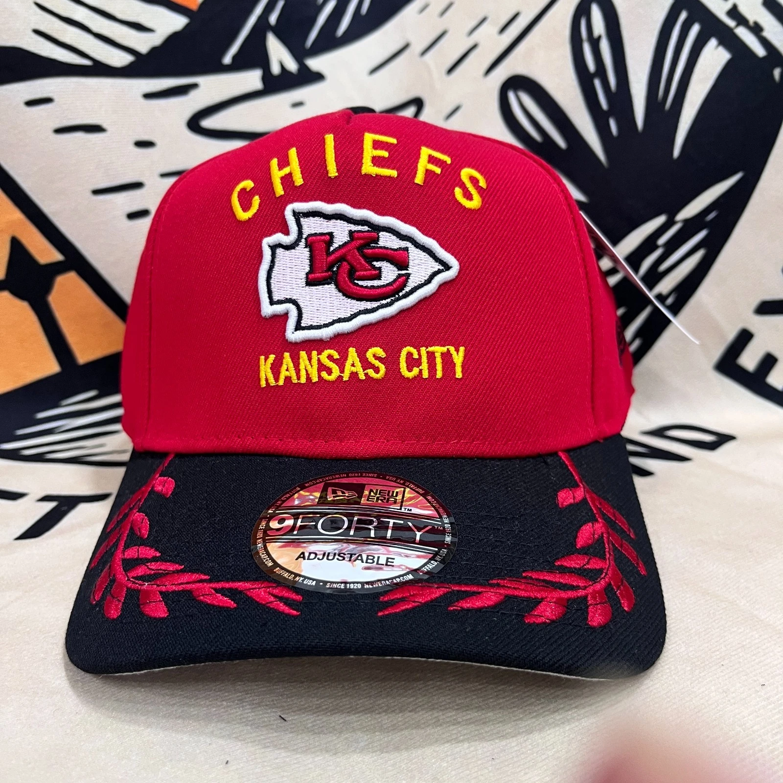 Kansas City Chiefs Men's Outdoor Adjustable Red Baseball Cap