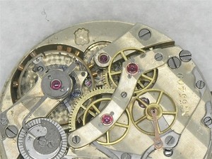 VINTAGE 42MM MEYLAN CHRONOGRAPH POCKET WATCH MOVEMENT & DIAL, RUNNING!