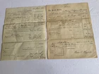 CIVIL WAR 2 DOCUMENTS REQUISITION 2d DIV 1864 & 20th MICHIGAN PAY TRAVEL VOUCHER