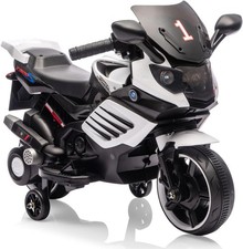 Kids 6V Ride On Car Electric Motorcycle with Treaded Tires Headlight Horn Music