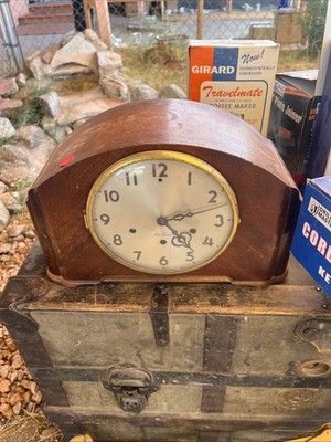 VTG Seth Thomas Wood Mantel Clock Simsbury 2-W