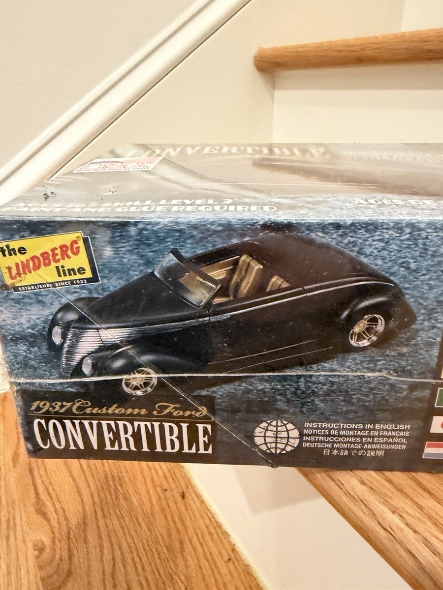 Lindberg 1/24th Scale 1937 Custom Ford Convertible #HL129 | eBay