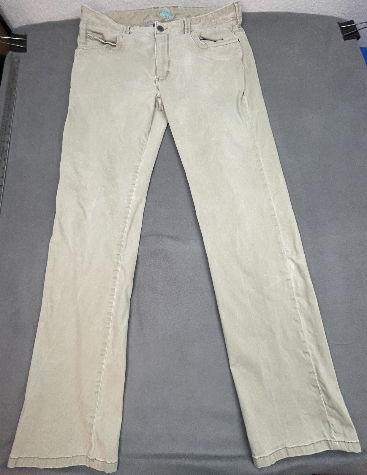 Tommy Bahama Boracay Pants 34 32 Brown Straight Baggy Canvas Loose Vacation