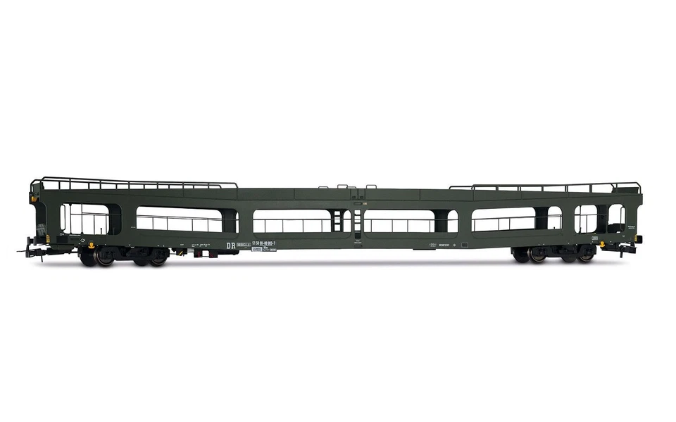 Rivarossi DBAG DDm916 Car Transporter Green IV HR4381 HO Gauge - Image 1 of 1