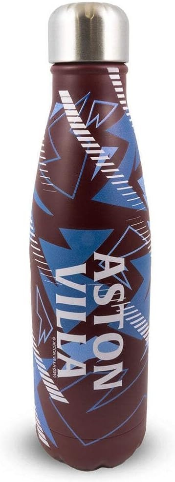 Aston villa FC Thermal Bottle- Vacuum Steel Flask Double Wall Official Licensed