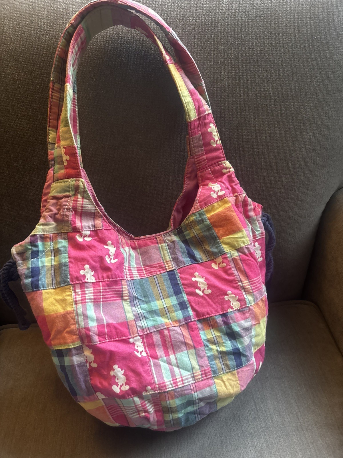 Disney Parks Madras Patchwork Mickey Mouse Hobo B… - image 6