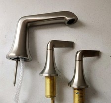 Kohler K-22020-4-BN Tempered 1.2 GPM Widespread Bathroom Faucet, Brushed Nickel