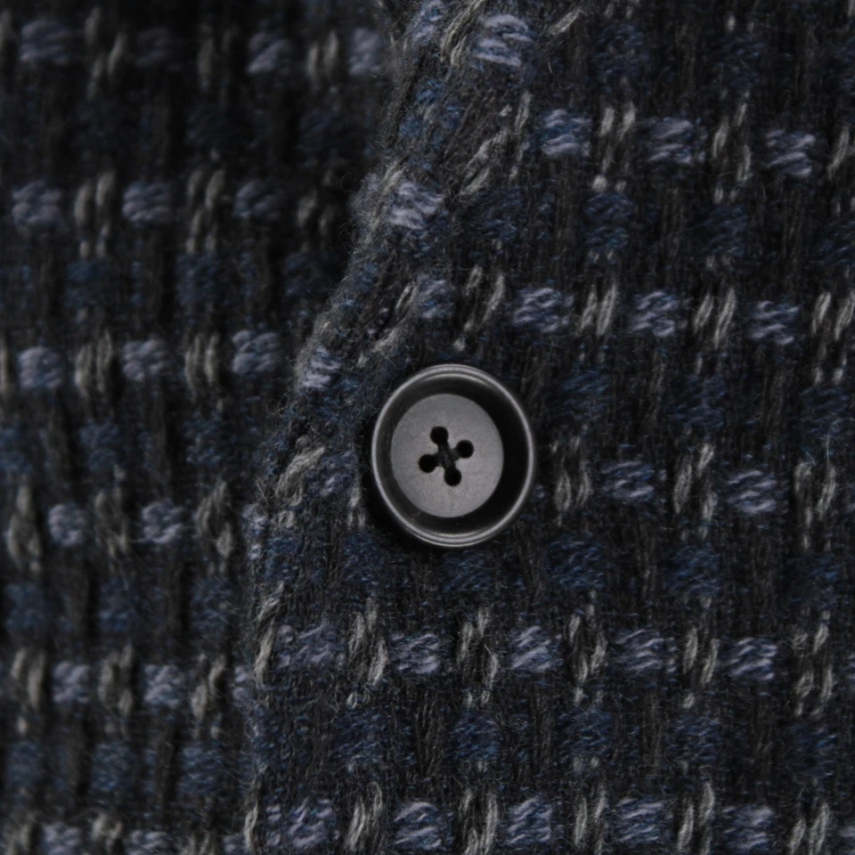 Abrigo/chaqueta deportiva Belvest con capucha de cachemir talla 52R (42R EE. UU.) tejido azul nuevo con etiquetas Foto 2 de 4