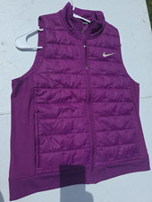 Nike Therma-FIT Womens Purple Full Zip Quilte...