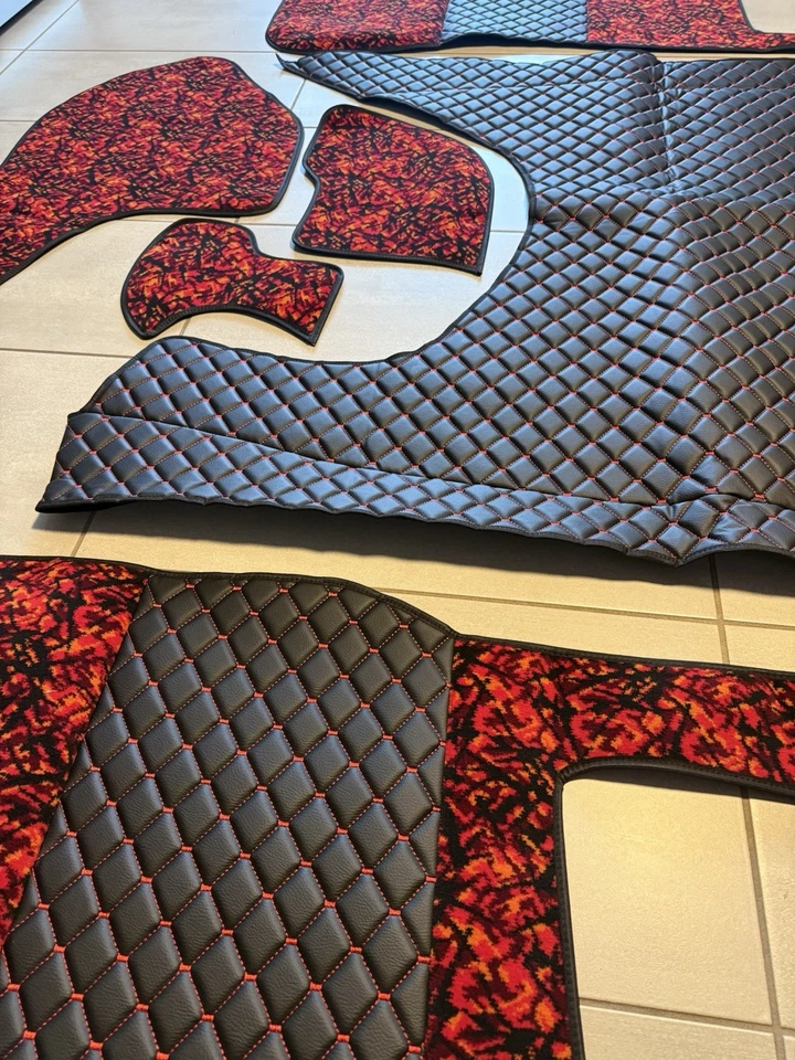 Tapis de sol pour DAF XG XG+ avec siège passager rabattable danois pluche - Photo 4/4