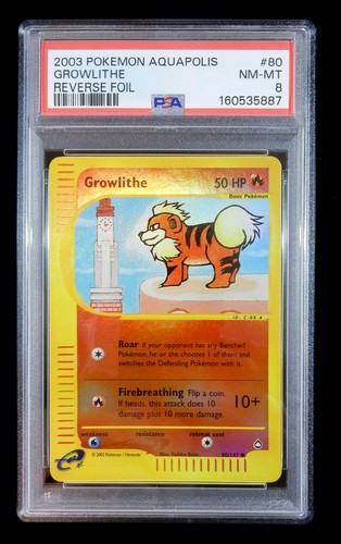 Growlithe graded PSA 8 for sale on eBay