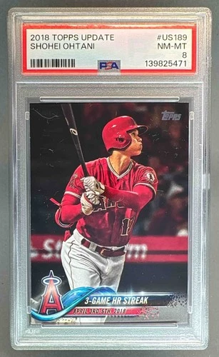 139825471 Shohei Ohtani 2018 Topps Update #US189 Rookie RC PSA 8
