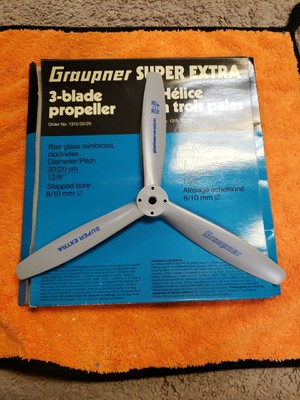 Graupner Super Extra 3-bladed Propeller  Nylon 12 X 8 Inch Prop 12x8''  Rc Plane