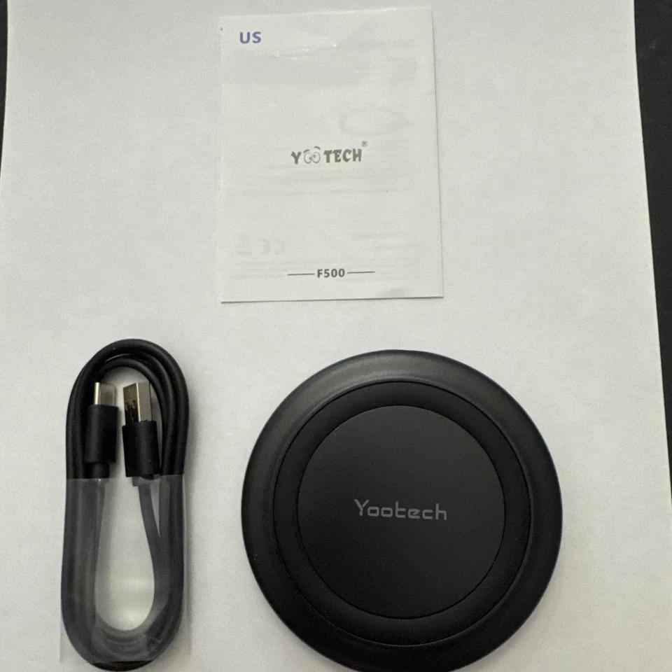 YOOTECH 7.5W Wireless Charger for Apple iPhone & Samsung Galaxy - Black (F500) - Image 3 of 4
