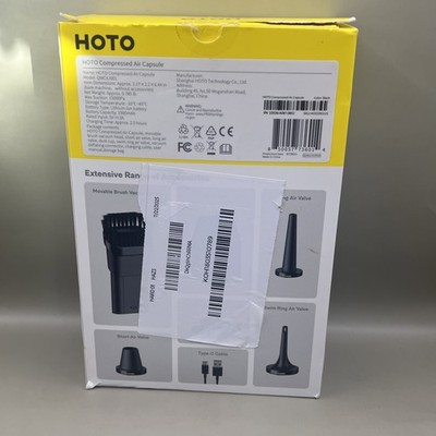 Hoto Handheld Compressed Air Capsule 4-in-1 Vacuum (New Open Box