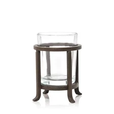Yankee Candle Raised Iron SMALL Tealight and Votive Holder with Glass Insert