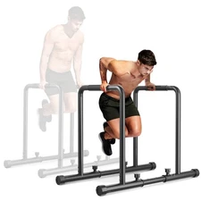 1100lbs Adjustable Dip Bar Heavy Duty Steel Dip Station, Home Dip Stand with ...