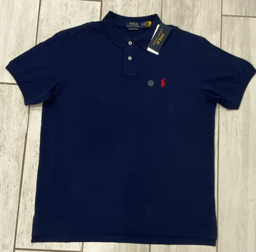 NWT Polo Ralph Lauren Men’s Custom Slim Fit Mesh Polo Shirt - Blue, Navy  S-2XL