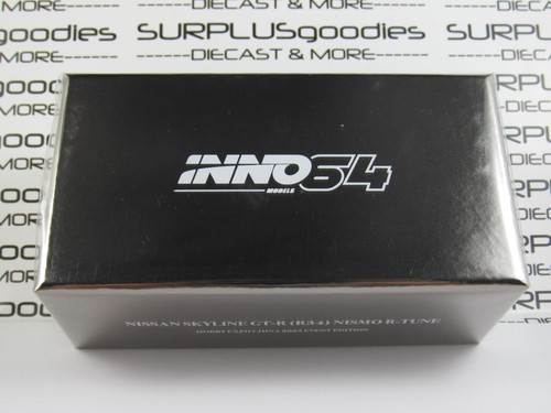 2023 INNO64 China Hobby Expo: NISSAN SKYLINE (R34) NISMO R-Tune Black Chrome
